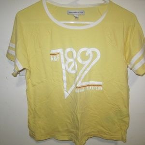 YELLOW ABERCOMBIE AND FITCH SHIRT